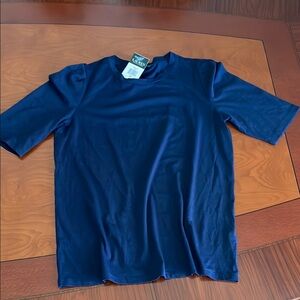 Lauren Ralph Lauren Blue Short Sleeve Tee Classic Crew Neck